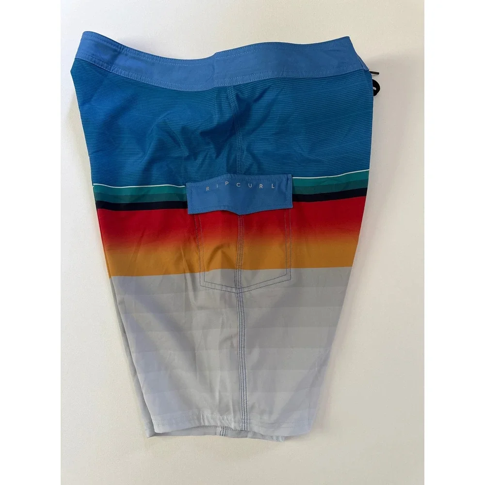 Rip Curl Daybreakers Boardshorts Blue Sunset Striped Mens 38 06UMBO 21 Outseam